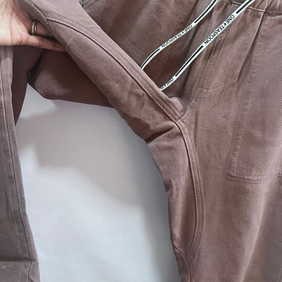 One by One Teaspoon Denim Jogger Pants Size XS Elastic Waist Jeans Cotton Y2K - Picture 5 of 10